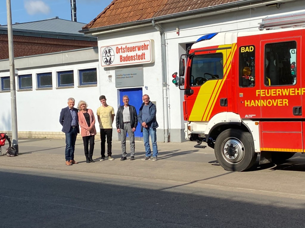Besuch bei der freiwilligen Feuerwehr in Badenstedt